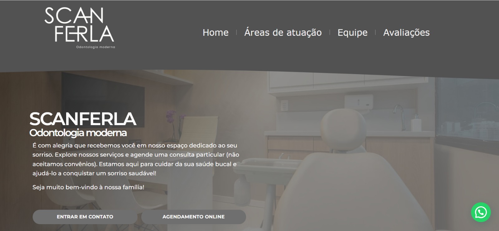 Site Institucional - Clínica Odontológica